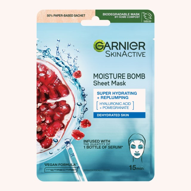 Skin Active Moisture Bomb Super-Hydrating and Energizing Sheet Mask