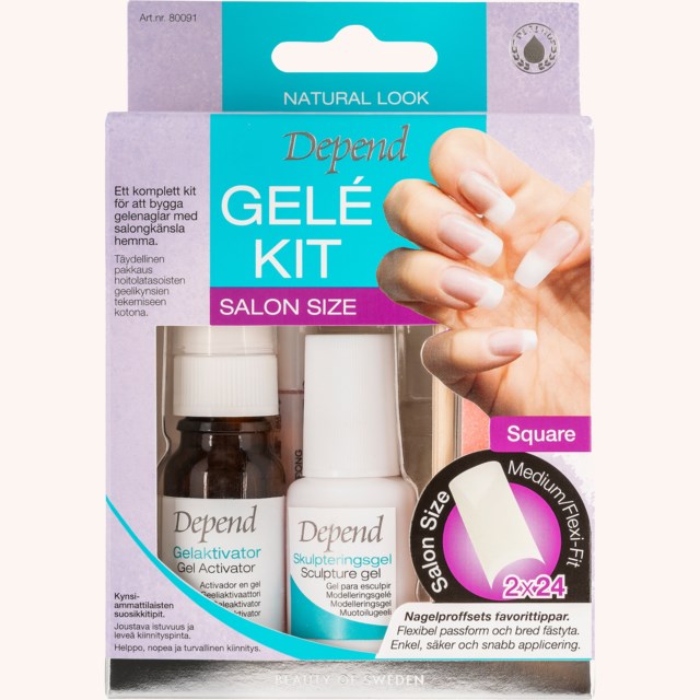 Gel Kit Salon Size Medium Square